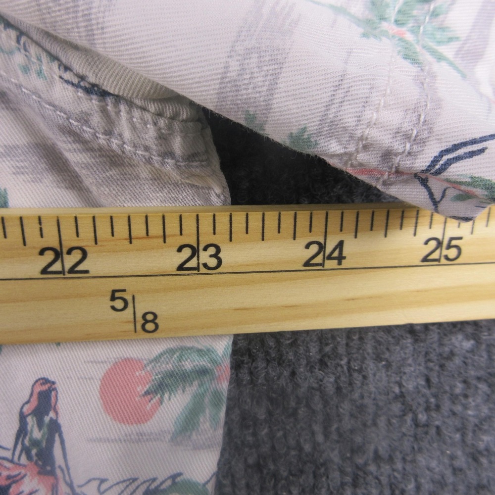 Tommy‎ Bahama Shirt Mens XL Beige Hawaiian Tropical Button Front Short Sleeve - Picture 7 of 8